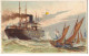 N°17114 - Carte à Système - Hold To Light - Bateau De Pêche Et Paquebot - Mechanical