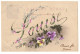 N°17061 - Carte Celluloïd - Prénom Louise - Prénoms