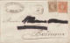 1872 - EMPIRE LAURE - LETTRE De PARIS => BORDEAUX - 1863-1870 Napoleone III Con Gli Allori