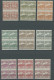 SAN MARINO 68-80  VB **, 1921, Ziffer Und Monte Titano In Postfrischen Viererblocks, Normale Zähnung, Prachtsatz, Mi. (6 - Autres & Non Classés