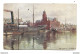 Postcard UK England Norfolk Great Yarmouth The Town Hall Harbour Boats Steamers Tucks Oilette 7143 Posted 1905 - Great Yarmouth