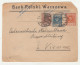 Bank Polski, Warszawa Company Letter Cover Posted 192? To Vienne B240401 - Cartas & Documentos