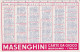 XK 666 Calendarietto Tascabile Carte Da Gioco Masenghini Bergamo 1971 - Small : 1971-80