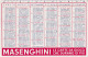 XK 666 Calendarietto Tascabile Carte Da Gioco Masenghini Bergamo 1971 - Tamaño Pequeño : 1971-80