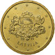 Lettonie, 10 Euro Cent, Large Coat Of Arms Of The Republic, 2014, SUP+, Or - Lettonie