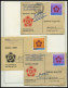 SPENDENMARKEN 1/2 **, BRIEF, 1972/3, 1 M. Spendenmarken, Postfrisch Und Auf 5 Belegen (3x Nr. 1 Und 2x Nr. 2), Pracht, M - Sonstige & Ohne Zuordnung
