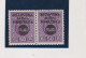 CROATIA WW II 1941 FRANCO 0,50 Din Breakthrough Ovpt Pair MNH - Croatia