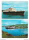 2 Postcards Lot Scotland Caledonian MacBrayne CalMac Ferries MV Columba Unposted & MV Arran Posted - Ferries