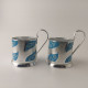 Vintage Soviet Russian Set Of 2 Podstakannik Tea Cup Holders USSR #5515 - Kopjes