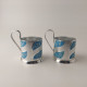 Vintage Soviet Russian Set Of 2 Podstakannik Tea Cup Holders USSR #5515 - Tasses