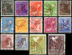 BERLIN 21-34 O, 1949, Rotaufdruck, Satz Feinst/Pracht, Mi. 900.- - Used Stamps