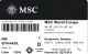 ITALIA  KEY HOTEL   MSC World Europa -Basic Card  -     MSC Crociere (Shipping Company) - Cartes D'hotel