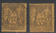 NUANCE FONCEE Et CLAIRE Du N°93 TBE Cote >100€ - 1876-1898 Sage (Type II)