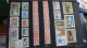 Delcampe - AZ147 Album De Timbres Oblitérés Et *de Divers Pays + Plaquette De Timbres ** De France. A Saisir !! - Collections (with Albums)