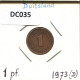 1 PFENNIG 1973 D BRD ALEMANIA Moneda GERMANY #DC035.E.A - 1 Pfennig