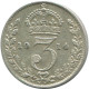 THREEPENCE 1914 UK GREAT BRITAIN SILVER Coin #AG906.1.U.A - F. 3 Pence