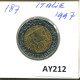 500 LIRE 1997 ITALY Coin BIMETALLIC #AY212.2.U.A - 500 Liras