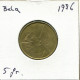 5 FRANCS 1986 FRENCH Text BELGIQUE BELGIUM Pièce #AU682.F.A - 5 Francs