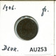 1 CENT 1906 NIEDERLANDE NETHERLANDS Münze #AU253.D.A - 1 Cent