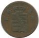 SAXONY 2 PFENNIG 1861 B Hannover Mint German States #DE10646.16.E.A - Sonstige & Ohne Zuordnung