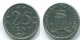25 CENTS 1971 NETHERLANDS ANTILLES Nickel Colonial Coin #S11499.U.A - Antille Olandesi