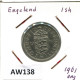 SHILLING 1961 UK GRANDE-BRETAGNE GREAT BRITAIN Pièce #AW138.F.A - I. 1 Shilling