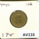 1 PESETA 1966 SPANIEN SPAIN Münze #AV116.D.A - 1 Peseta