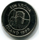 1 KRONA 1999 ISLANDE ICELAND UNC Fish Pièce #W11283.F.A - IJsland