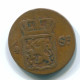 1/4 STUIVER 1826 SUMATRA INDIAS ORIENTALES DE LOS PAÍSES BAJOS Copper #S11675.E.A - Indes Néerlandaises
