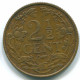 2 1/2 CENT 1959 CURACAO Netherlands Bronze Colonial Coin #S10164.U.A - Curaçao