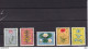 1960 NETHERLANDS SUMMER FLOWERS MICHEL: 746-750 Nvph Nr 738 Tm 742 MH* - Unused Stamps