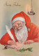 BABBO NATALE Natale Vintage Cartolina CPSM #PAK796.A - Santa Claus