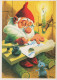 PAPÁ NOEL NAVIDAD Fiesta Vintage Tarjeta Postal CPSM #PAK782.A - Santa Claus
