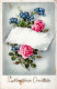 FLEURS Vintage Carte Postale CPA #PKE619.A - Blumen