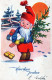 PÈRE NOËL Bonne Année Noël GNOME Vintage Carte Postale CPSMPF #PKD288.A - Santa Claus