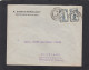 LETTRE DE MOUSCRON,AVEC PAIRE DU COB NO 164,POUR EISENACH,ALLEMAGNE,1921. - Cartas & Documentos