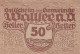 50 HELLER 1920 Stadt WALLSEE AN DONAU Niedrigeren Österreich Notgeld #PF761 - Lokale Ausgaben