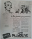SAVON PALMOLIVE - Lot De 3 Publicités Originales - Coupures De Presse - Années 20' - Publicidad