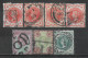 1887-1900 GREAT BRITAIN Set Of 7 Used Stamps (Scott # 111,112,116,125) CV $27.60 - Oblitérés