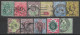 1902,1904 GREAT BRITAIN Set Of 11 Used Stamps Perf.14 (Scott # 127-133,135,136,138,143) CV $248.25 - Oblitérés