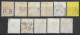 1902,1904 GREAT BRITAIN Set Of 11 Used Stamps Perf.14 (Scott # 127-133,135,136,138,143) CV $248.25 - Used Stamps