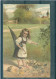 2 Cartes - Relief - Gaufrée - Embossed - Prage - Poussins - Enfants - Ostern