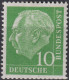 1954 BRD ** Mi:DE 183xWv, Sn:DE 708, Yt:DE 67, Sg:DE 1109, AFA:DE 1146, Un:DE 67, Typ II, Professor Dr. Heuss - Unused Stamps