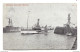 Postcard UK England Suffolk Lowestoft Harbour Entrance Steamer Boats Pier Posted 1910 - Lowestoft