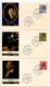 Germany, West 1970 6 FDCs Scott 1014-1016 Ludwig Von Beethoven, G.E. Friedrich Hegel, Friedrich Hölderlin - 1961-1970