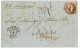 P2889 - PORTUGAL, 1861 MUNDOFIL NR. 13 ON FULL LETTER TO ITALY, 1861, VARIOUS TRANSIT AND ARRIVAL CANCELS - Covers & Documents