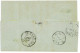 P2894 - SWITZERLAND ZUM. 23 CA ON FOLDED LETTER, FROM WALTERSWYL (RARE!!!!) TO THUN, VARIOUS TRANSIT AND INCOME CANCELS. - Briefe U. Dokumente