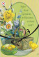 Postal Stationery - Easter Flowers In The Basket - Chick - Egg - Red Cross 2007 - Suomi Finland - Postage Paid - Postwaardestukken