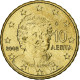 Grèce, 10 Euro Cent, 2002, Athènes, SUP, Laiton, KM:184 - Griekenland