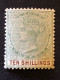 LAGOS  SG 41  10s Green And Brown  MH* - Nigeria (...-1960)